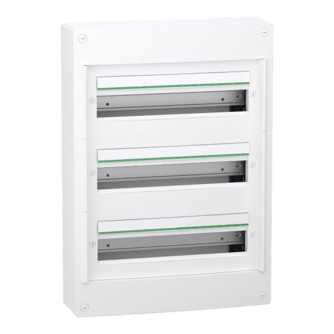 Coffret 3 rangées - 18 modules - Saillie - Sans porte - PrismaSeT XS