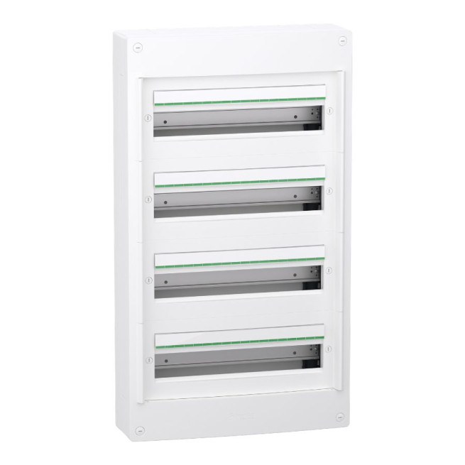 Coffret 4 rangées - 18 modules - Saillie - Sans porte - PrismaSeT XS