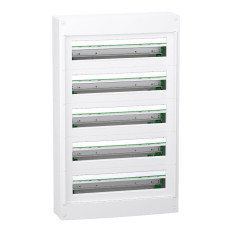 Coffret 5 rangées - 24 modules - Saillie - Sans porte - PrismaSeT XS