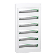 Coffret 6 rangées - 24 modules - Saillie - Sans porte - PrismaSeT XS