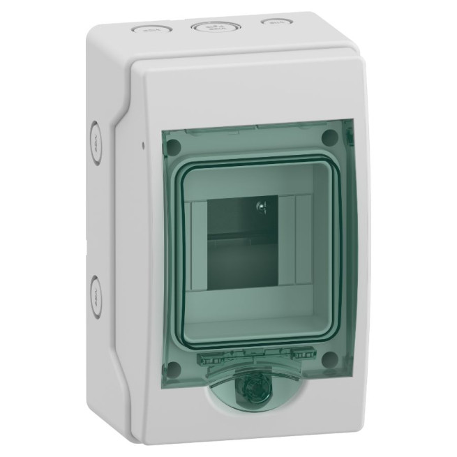 Mini coffret étanche - 1 rangée - 4 modules - Mureva