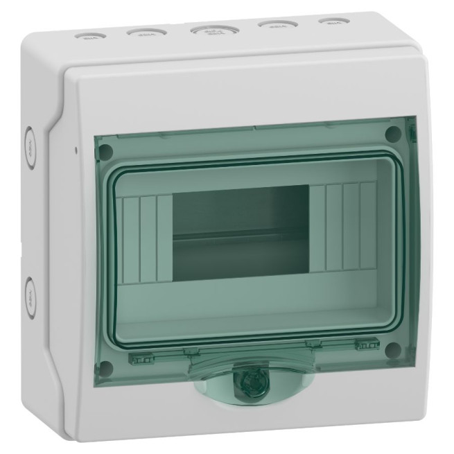 Mini coffret &eacute;tanche - 1 rang&eacute;e - 8 modules - Mureva