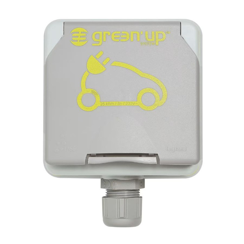 Prise Green'Up Access Legrand 090471 16A 230V IP66 IK08 pour véhicule électrique