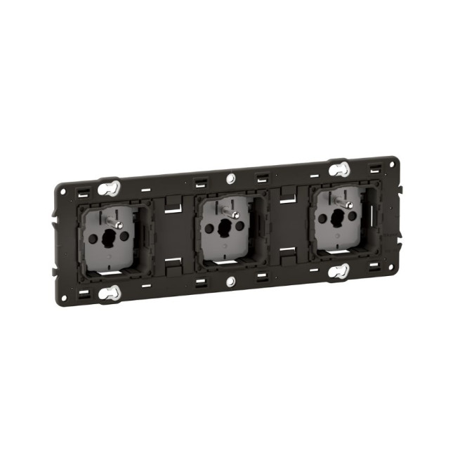 Triple prises 3x 2P + T précâblée - Connexion à bornes automatiques - Céliane