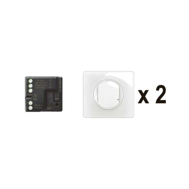 Va-et-vient avec micromodule et commandes self-e sans fils - Prêt-à-poser connectable Céliane