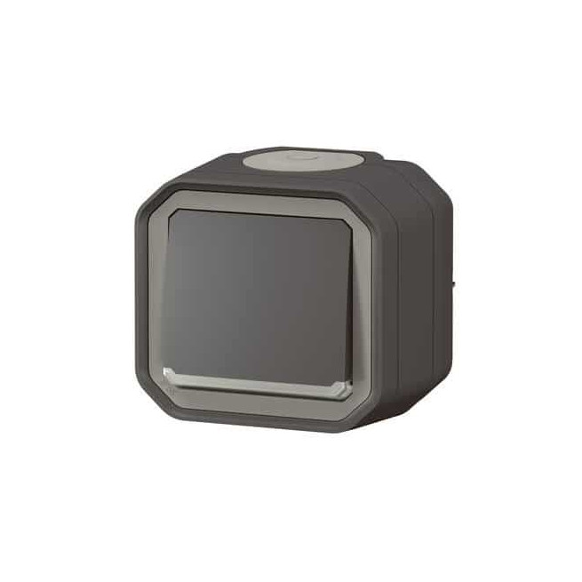 Interrupteur lumineux Anthracite Plexo