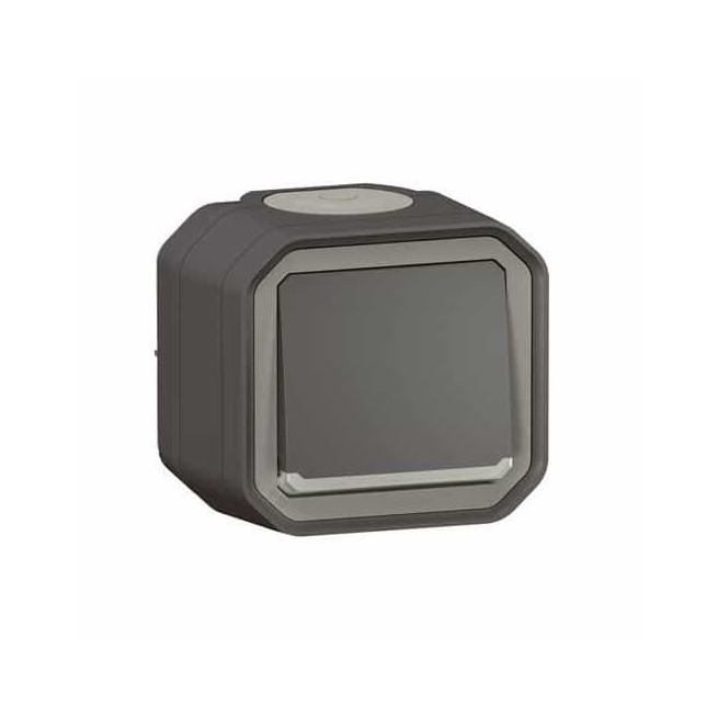 Interrupteur lumineux Anthracite Plexo