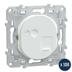 Lot de 108 prises RJ45 - Cat.6 STP - Blanc - Ovalis
