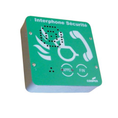 Interphone pour espace d'attente sécurisé pour PMR - Couleur verte - Vocall 5