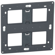 Support 2x2 postes ou 2x4 à 5 modules - À vis - Mosaic / Céliane / Soliroc