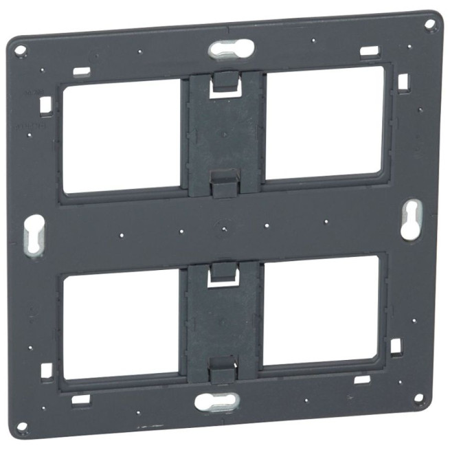 Support 2x2 postes ou 2x4 à 5 modules - À vis - Mosaic / Céliane / Soliroc
