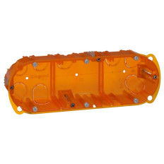 Boîte d'encastrement - 3 postes - Ø 67 mm - Profondeur 50 mm - Multimatériaux Batibox