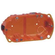 Boîte d'encastrement - 2 postes - Ø 67 mm - Profondeur 50 mm - Multimatériaux Batibox