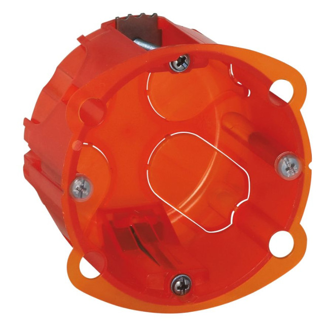 Boîte d'encastrement - 1 poste - Ø 67 mm - Profondeur 50 mm - Multimatériaux Batibox