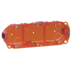 Boîte d'encastrement - 3 postes - Ø 67 mm - Profondeur 40 mm - Multimatériaux Batibox