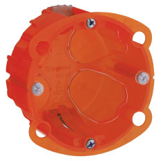 Boîte d'encastrement - 1 poste - Ø 67 mm - Profondeur 40 mm - Multimatériaux Batibox