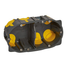 Boîte d'encastrement étanche à l'air - 2 postes - Ø 67 mm - Profondeur 50 mm - Eco Batibox