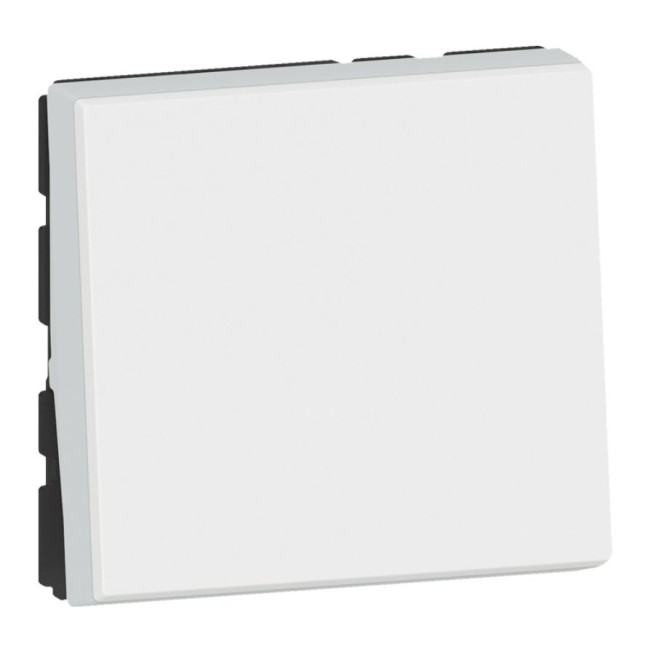 Poussoir ou poussoir inverseur - 2 modules - 6 A - Mosaic Easy-Led
