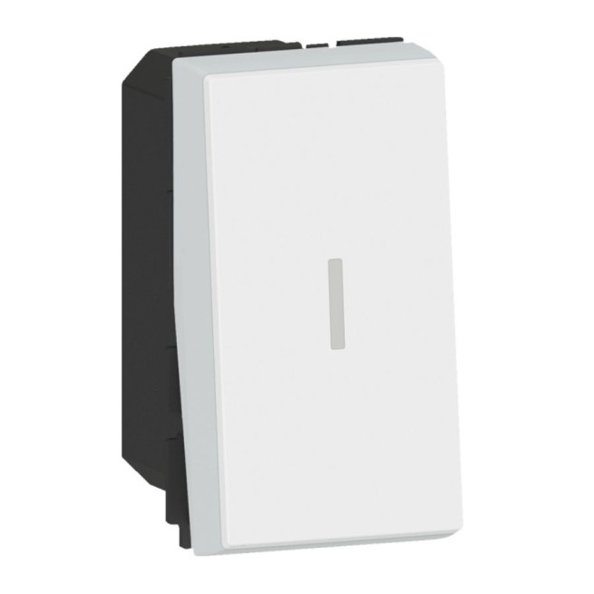 Interrupteur ou va-et-vient - 1 module - 20 AX - Blanc - Mosaic