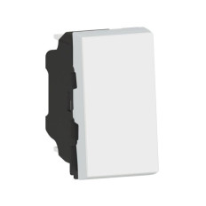 Poussoir témoin - 1 module - 6 A - Blanc - Mosaic