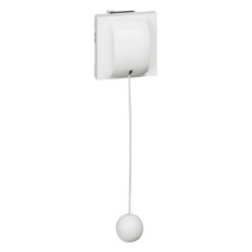 Poussoir inverseur à tirage - 2 modules - 6 A - Blanc - Mosaic