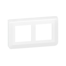 Plaque de finition 2 x 2 modules - Horizontal - Spécial rénovation - Blanc - Mosaic