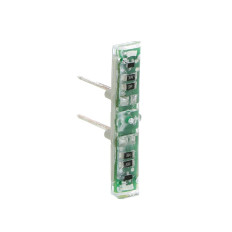 Voyant lumineux brochable - 230 V - Blanc - Mosaic