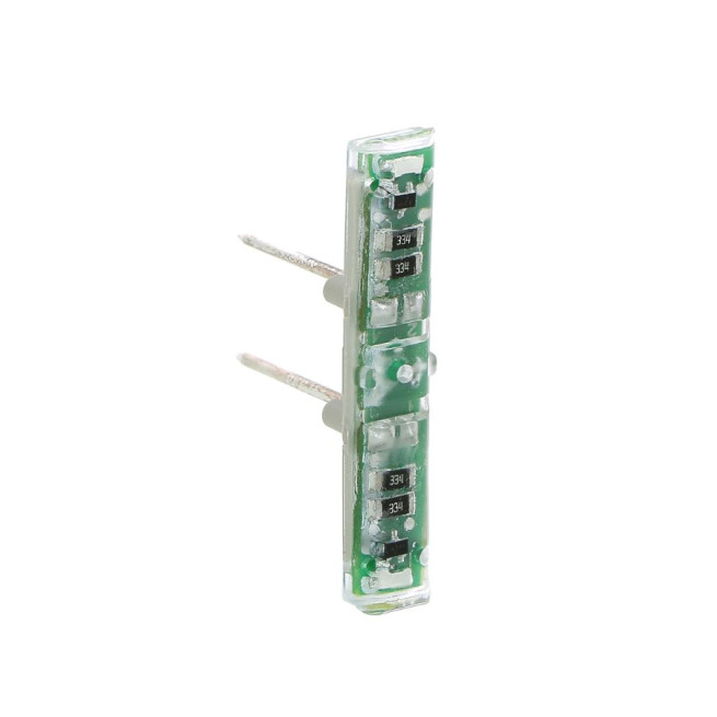 Voyant lumineux brochable - 230 V - Blanc - Mosaic