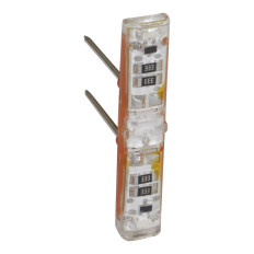 Voyant témoin brochable - 230 V - Blanc - Mosaic