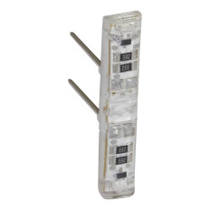 Voyant lumineux brochable - 12/24/48 V - Blanc - Mosaic