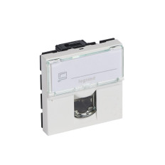 Prise RJ45 cat.6A STP - 2 modules - Mosaic