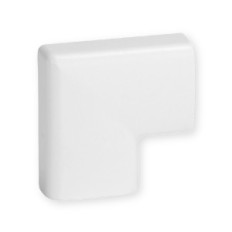 Angle plat - Pour 34 x 16 mm - Blanc - Optima TM