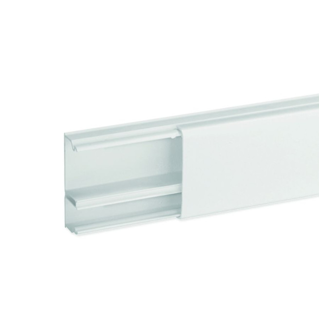 Moulure et plinthe Moulure Optima TM 52x20 2 compartiments blanche