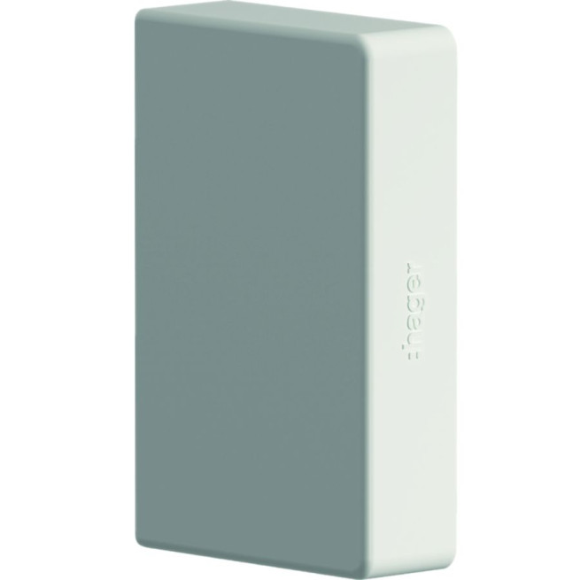 Embout - Pour 90 x 55 mm - Blanc - Tercia Clip45
