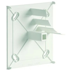 Angle plat avec fond SH - Pour 134 x 55 mm - Blanc - Tercia Clip45
