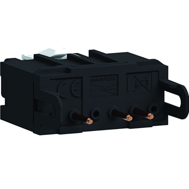 Connecteur d'entrée droit pour prise 2P + T - Mâle - Sortie 90° - Compatible Wago Winsta - Tercia AP-C45