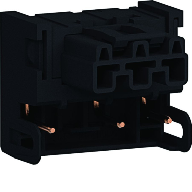Connecteur d'entrée droit pour prise 2P + T - Mâle - Sortie 180° - Compatible Wago Winsta - Tercia AP-C45