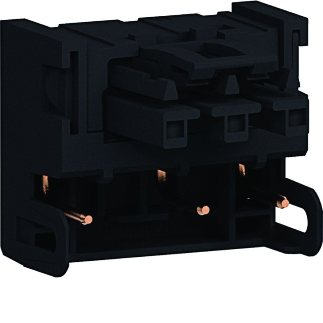 Connecteur d'entrée droit pour prise 2P + T - Femelle - Sortie 180° - Compatible Wago Winsta - Tercia AP-C45