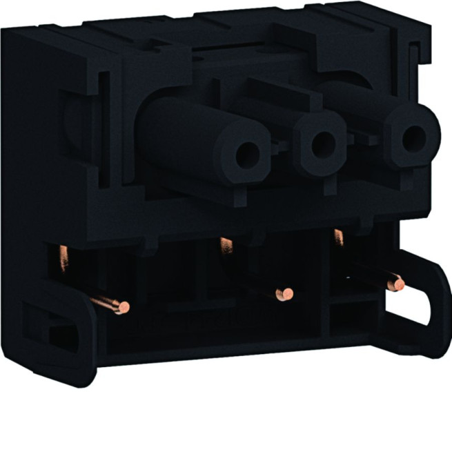 Connecteur d'entrée droit pour prise 2P + T - Femelle - Sortie 180° - Compatible Wieland GST18 - Tercia AP-C45