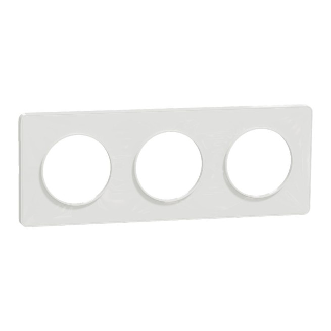 Plaque de finition 3 postes - H / V - Entraxe 71 mm - Odace Touch 2011