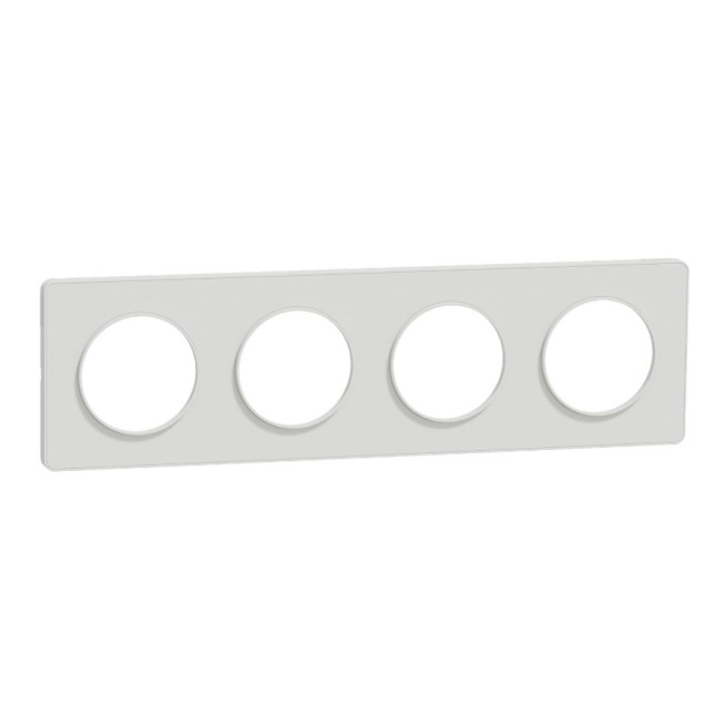 Plaque de finition 4 postes - H / V - Entraxe 71 mm - Odace Touch 2011