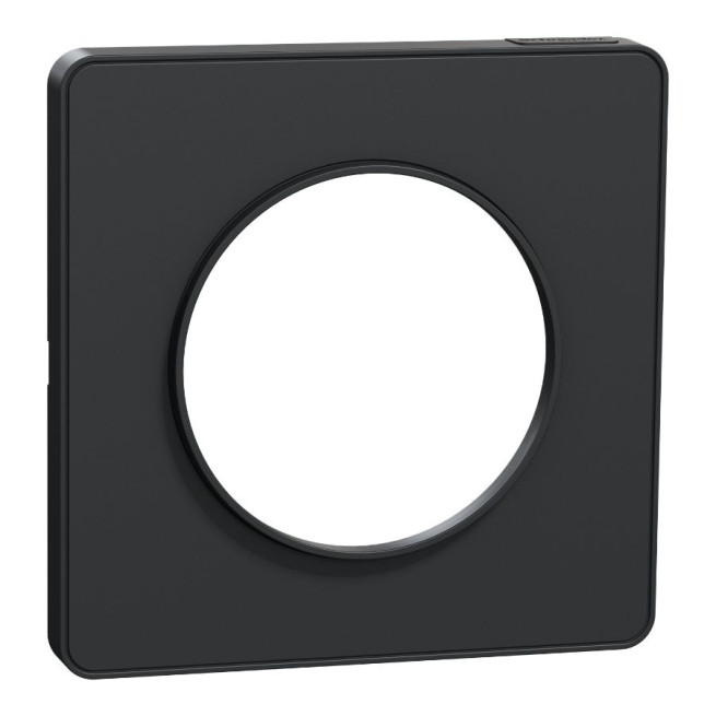 Plaque de finition 1 poste - Liseré anthracite - Odace Touch 2011