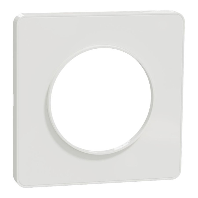 Plaque 1 poste - Blanc - Odace Touch 2011