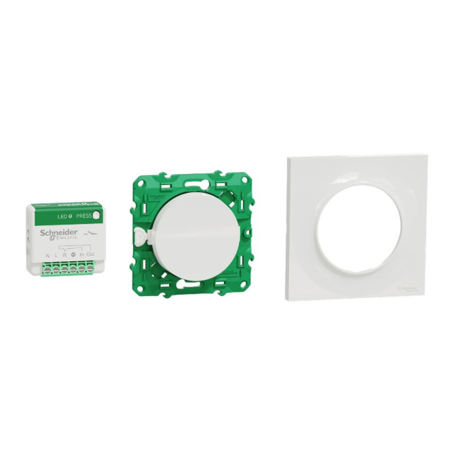 Kit micro-module - Interrupteur + plaque - Sans fil / pile - Odace 2011