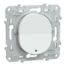 Poussoir à fermeture lumineux - LED bleu 250 V - 10 AX - Ovalis