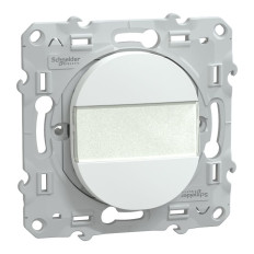 Poussoir à fermeture avec porte étiquette - 10 AX - Ovalis