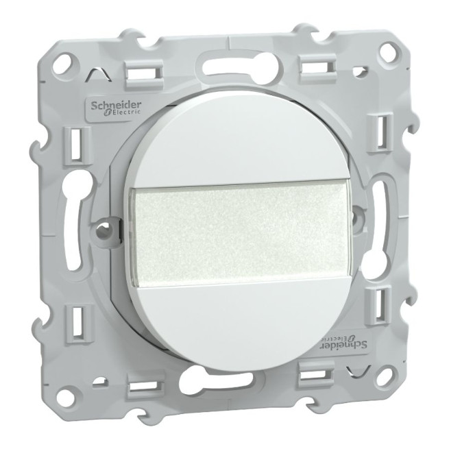 Poussoir à fermeture avec porte étiquette - 10 AX - Ovalis