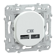 Chargeur double USB A + USB C - 12 W - Ovalis