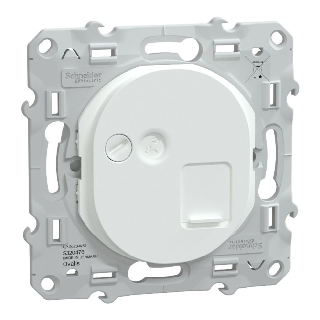 Prise RJ45 - Cat.6 STP grade 2TV à 3TV - Ovalis