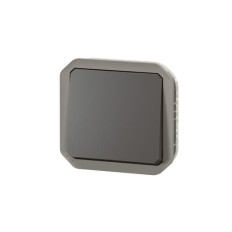 Interrupteur va-et-vient Anthracite Plexo
